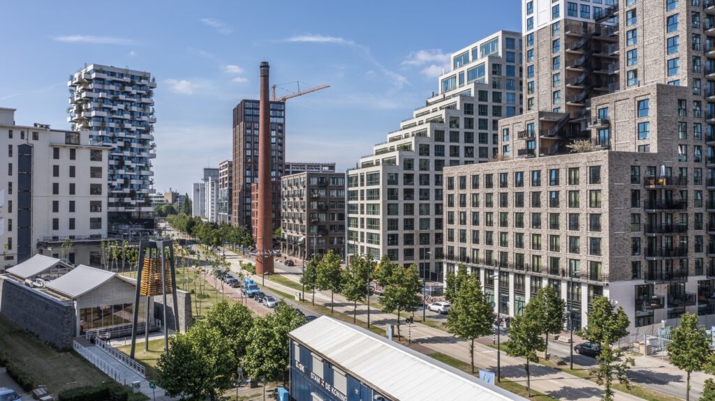 Drone foto van De Strijp in Eindhoven